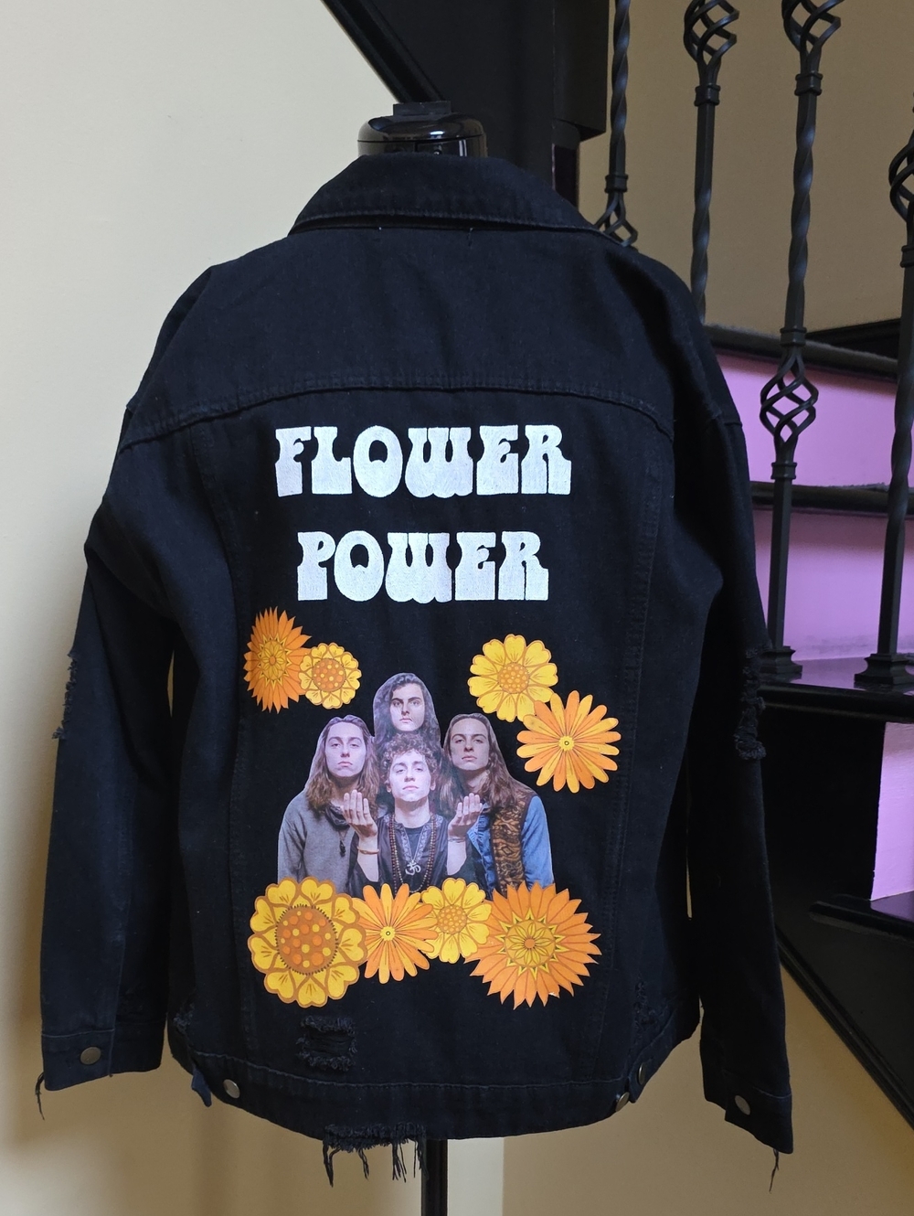 Say What? Greta Van Fleet Denim Jacket - SZ S